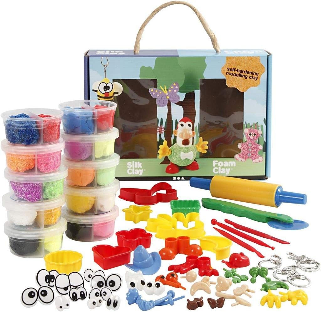 Foam Clay and Silk Clay Set, 1set