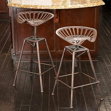 Iron Saddle Copper Barstool amazon com best selling charlie saddle bar stool copper kitchen dining