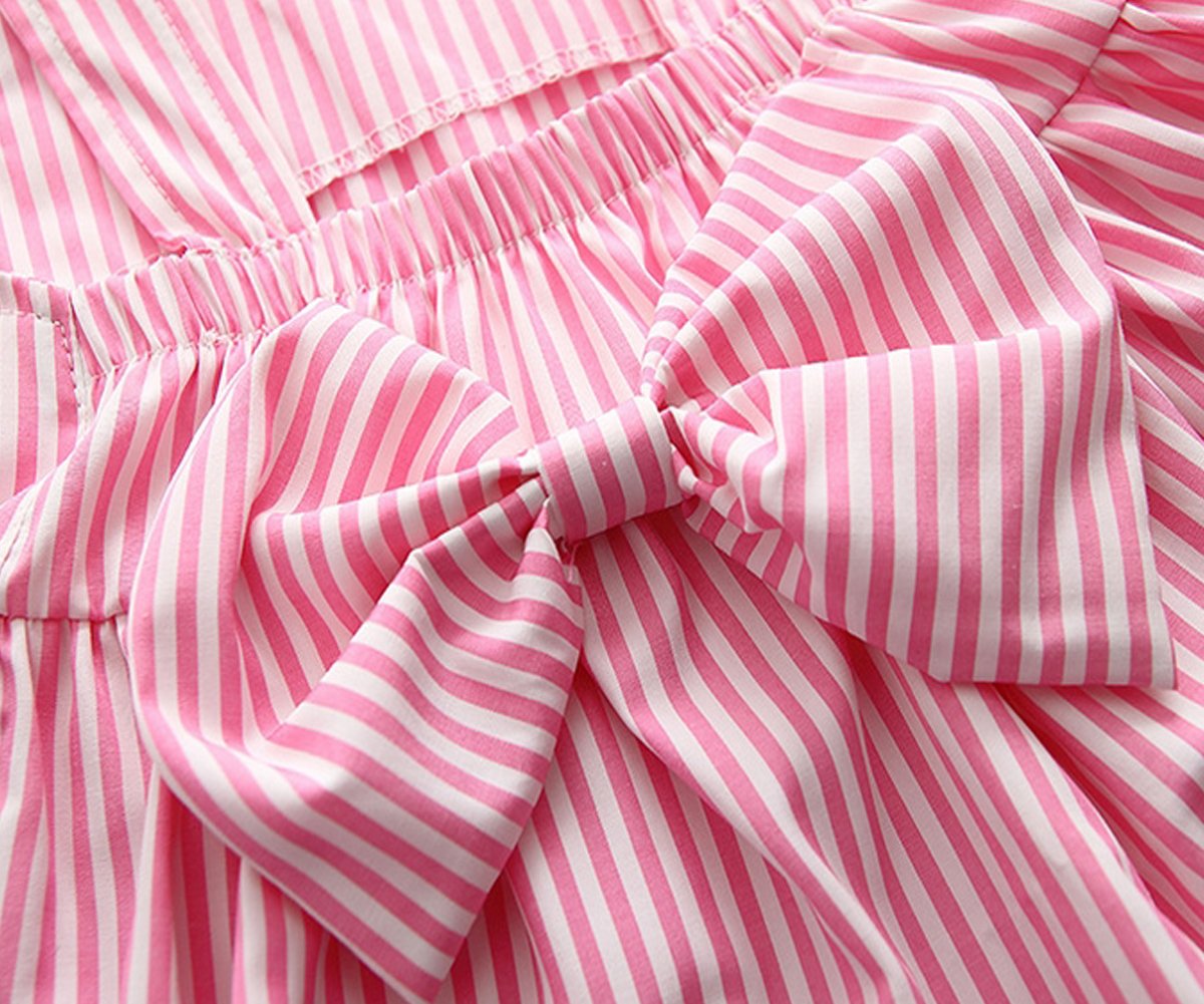 発表会 ストライブ柄 女の子 リボン Yy Natuhi ベビースーツ かわいい