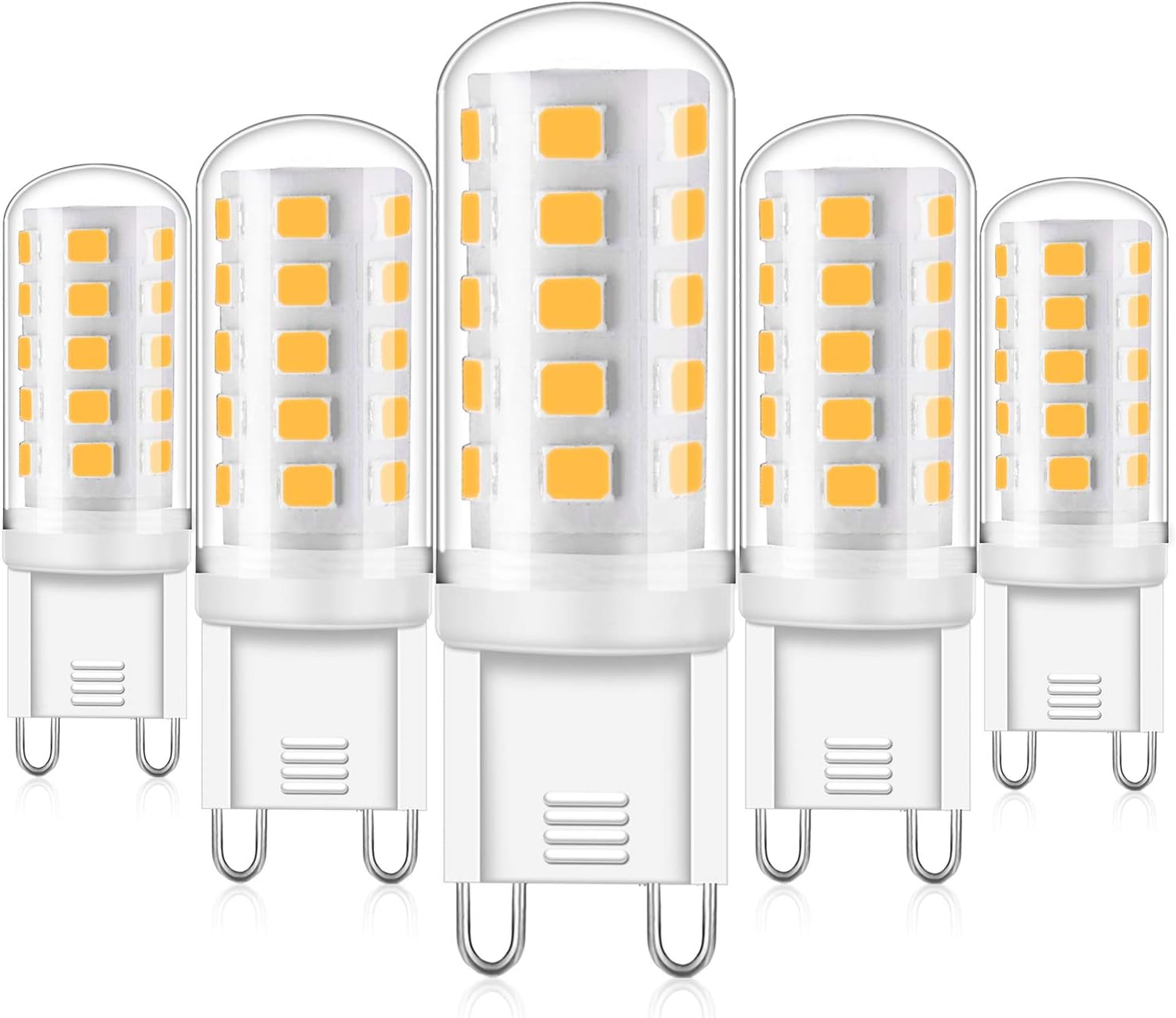 4W G9 LED Ampoule Blanc Chaud 2700K Équivalent 40W Halogène, Dimmable