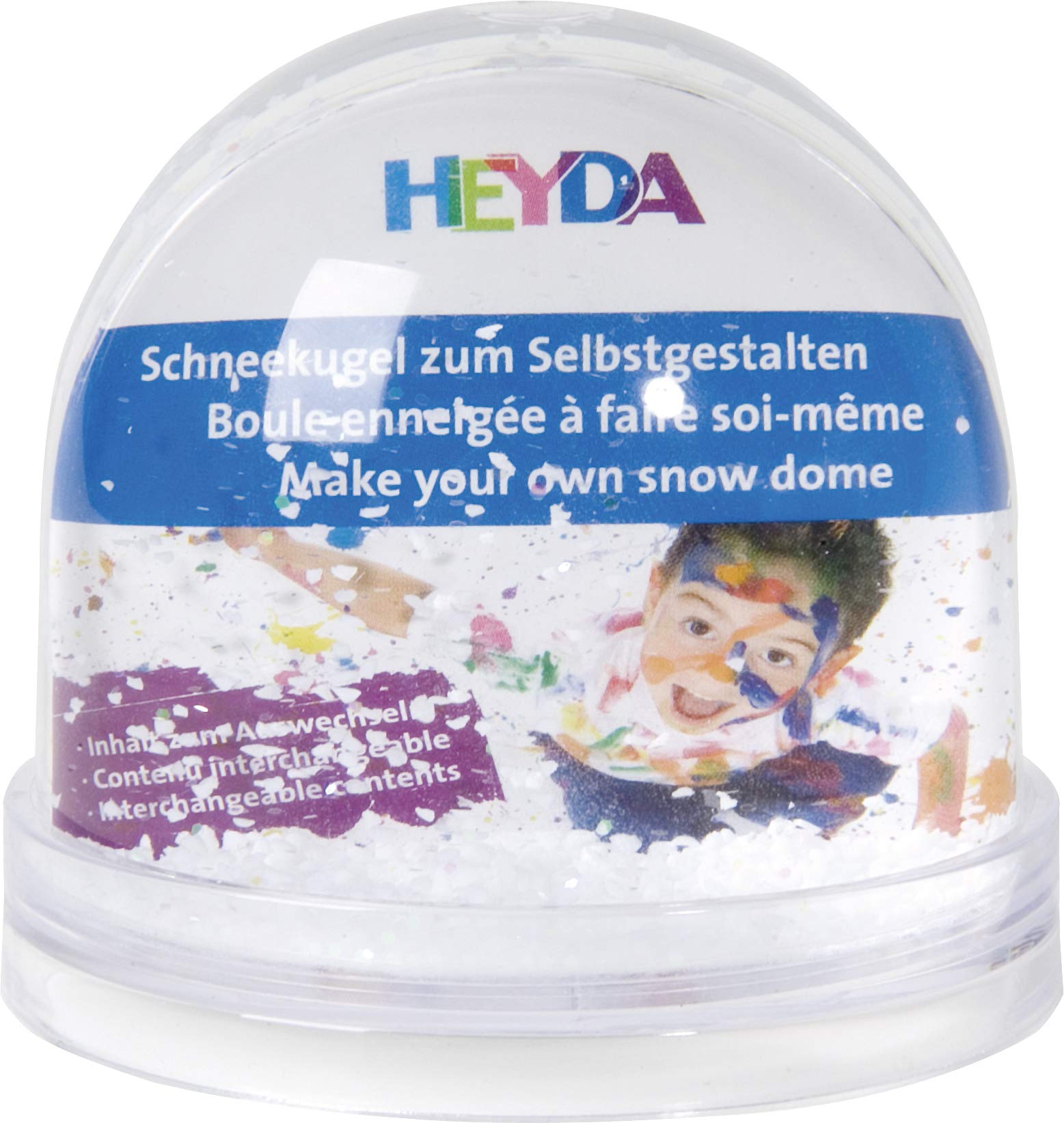 Heyda 204888400 Self-made snow globe made of acrylic