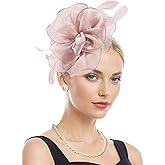 Zando Fascinators Hats for Women Tea Party Hat Ribbons Feathers Ken-Tucky Derby Hats for Women 2025
