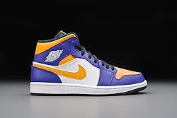 Jordan mens Nike Air 1 Mid Shoes, Dark