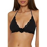 Becca Womens Colette Banded Bikini Top, Adjustable, Tie Back, Swimwear Separates for Women