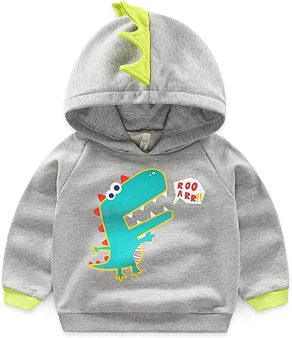 HAXICO Little Boys Cute Animal Dinosaur Hoodie,Toddle