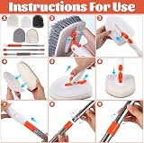 Thboxes 3 in 1 Shower Cleaning Brush 52in Extendable Scrubber with 3 Heads view 3