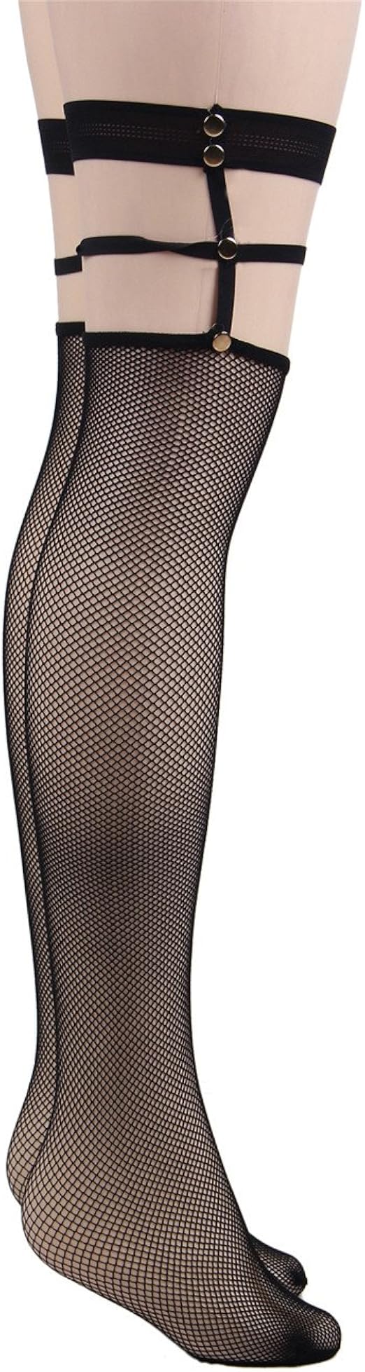 Damen Strümpfe Mit Spitze & Strapse - Sexy Net Produktbild-Vorschau 9