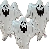Halloween Ghost Balloons - 3 Pcs Large Balloons for Themed Party Decoration, Scary Party Supplies and Decorations