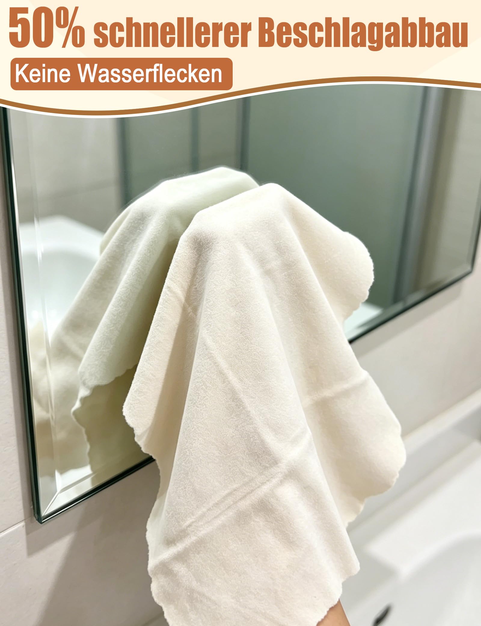 Turnart Auto Reinigungstuch Fensterleder Autoleder Tücher aus echtem Leder (S/50×40cm) 6