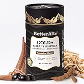 Better Alt Gold+ Shilajit Gummies | with Ashwagandha, Safed Musli,Shilajit Resin & Ginger |Helps Boost Energy & Improves Stamina |1-Month Dietary Supplement|60 Gummies