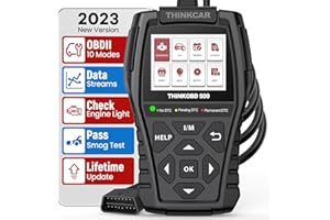 THINKCAR OBD2 Scanner for Car, Thinkobd 500 Check Engine Code Reader with Lifetime Free Upgrade, Emission Test Scan Tool for Mechanics, Car Diagnostic Scanner for All OBD-II Cars After 1996 Black