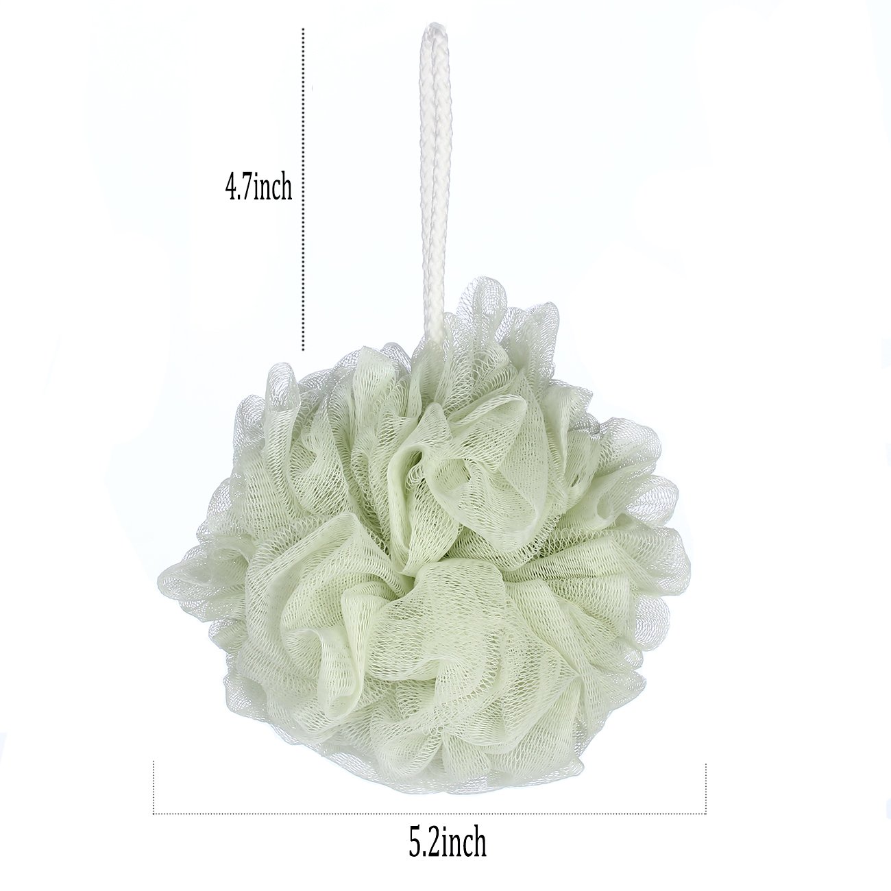 Goworth Large Bath Shower Sponge Pouf Loofahs 4 Packs 60g Each Eco-friendly Exfoliating Mesh Brush Pouf Bath Shower Ball Sponge 4 Colors-Exfoliate, Cleanse, Soothe Skin: Beauty