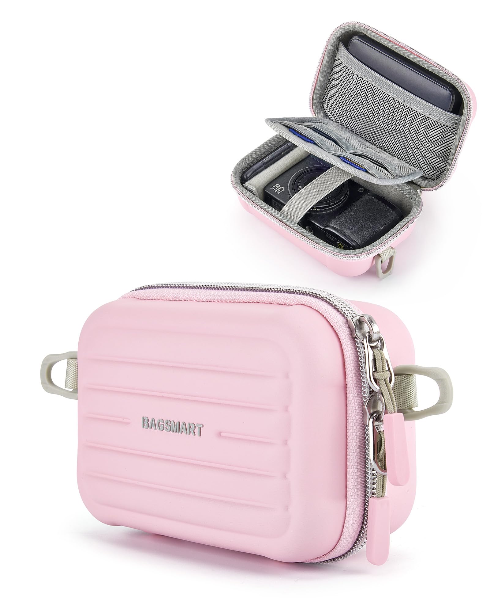 bagsmart Digital Camera Case, Waterproof & Protective Small Camera Bag with 2 Carrying Ways, Lightweight Camera Sling Bag for Canon PowerShot SX740 HS/ELPH 180/190/G7 X Mark III, Sony Alpha 6700