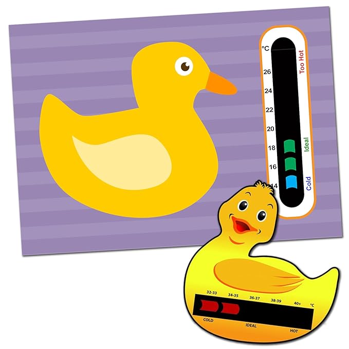 Baby and Child Home and Travel Thermometer Set to Monitor Temperature Duck Baby Bath