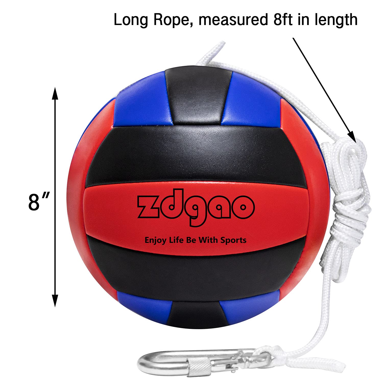 YDDS Soft Tether Ball- Replacement Tether Ball Come with Rope and Pump Set | Outdoors Game for Family Fun Play