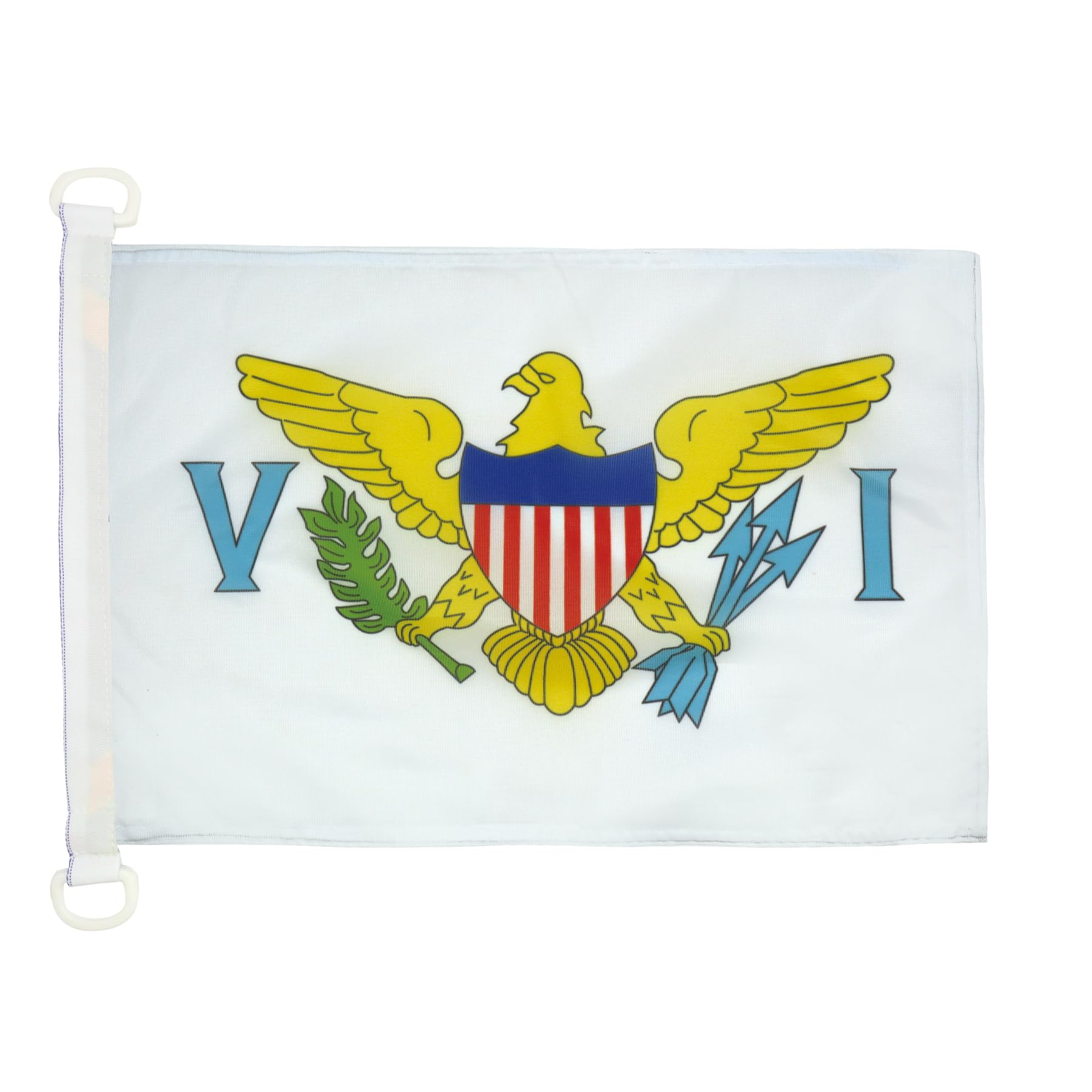 AZ FLAG - Virgin Islands of the United States Nautical Flag - 18'' x 12'' - For Outdoor and Boat - Virgin Islander Banner Knitted Polyester with Two Plastic Rings - Vivid Colors - 12x18 in - 45x30 Cm — image 1