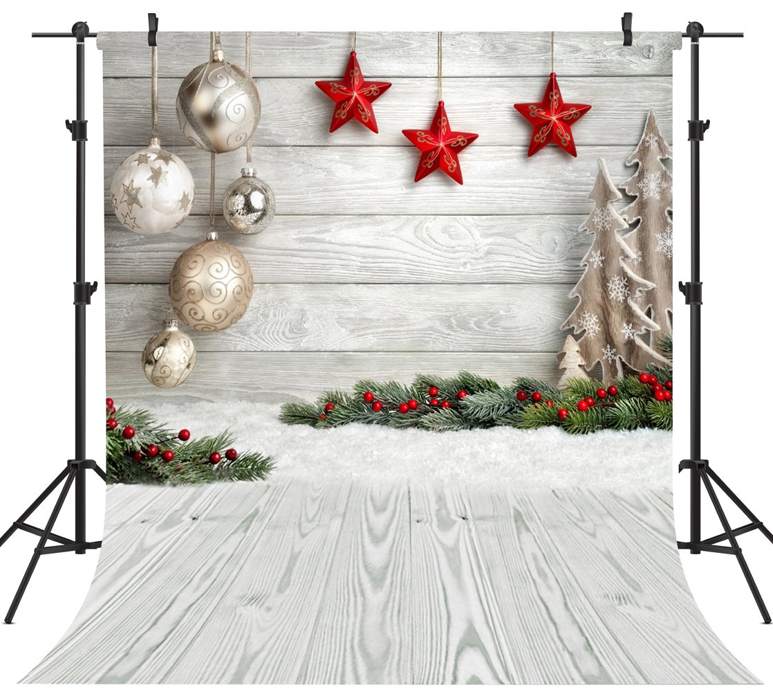 OUYIDA 8X8FT Seamless Christmas Theme Pictorial Cloth Customized Photography Backdrop Background Studio Prop SD768