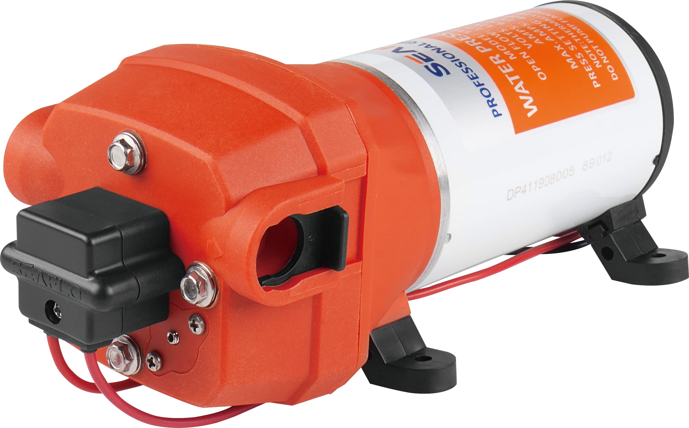 LIGHTEU®, DC 12V 17.0LPM 2.8 bar 41S Self Priming with Bypass On Demand Water Diaphragm Pump for RV, Yacht, Garden, Camper