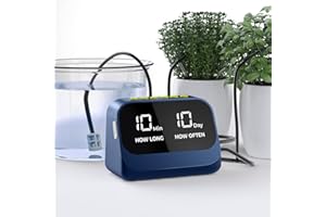 YITIKA Automatic Watering System for Potted Plants, DIY Drip Irrigation Kit with Smart Timer, Waterproof LED Display & Large Capacity Battery, Precise Distribution of Water