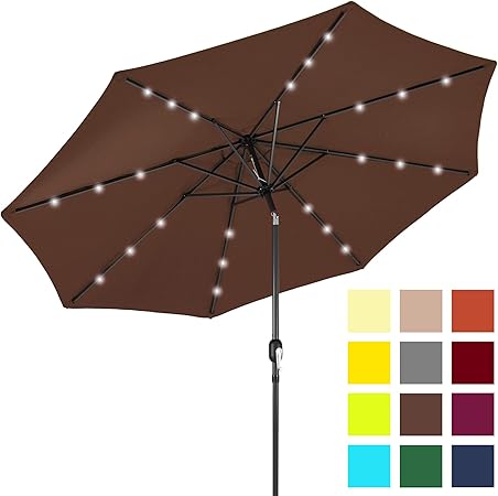 Amazon Com Best Choice Products 10ft Solar Led Lighted Patio