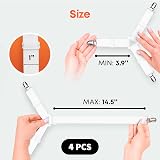 5 STARS UNITED Bed Sheet Holder Corner Straps, 4 pcs Adjustable Clips view 8