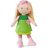 HABA 12" Soft Doll Mali with Blonde Hair and Blue Eyes, Soft Toddler Baby Dolls with Embroidered Face, Machine Washable Toddler Girl Toys for 18 Months and up