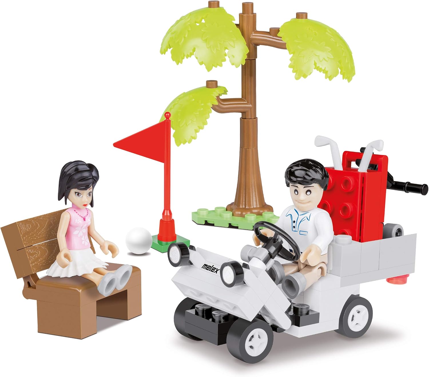 Cars 24554 Melex 212 Golf Set 94 Elements COBI-24554, Various - Image 4