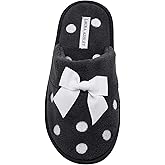 Laura Ashley Ladies Embroidered Soft Terry Scuff Slipper