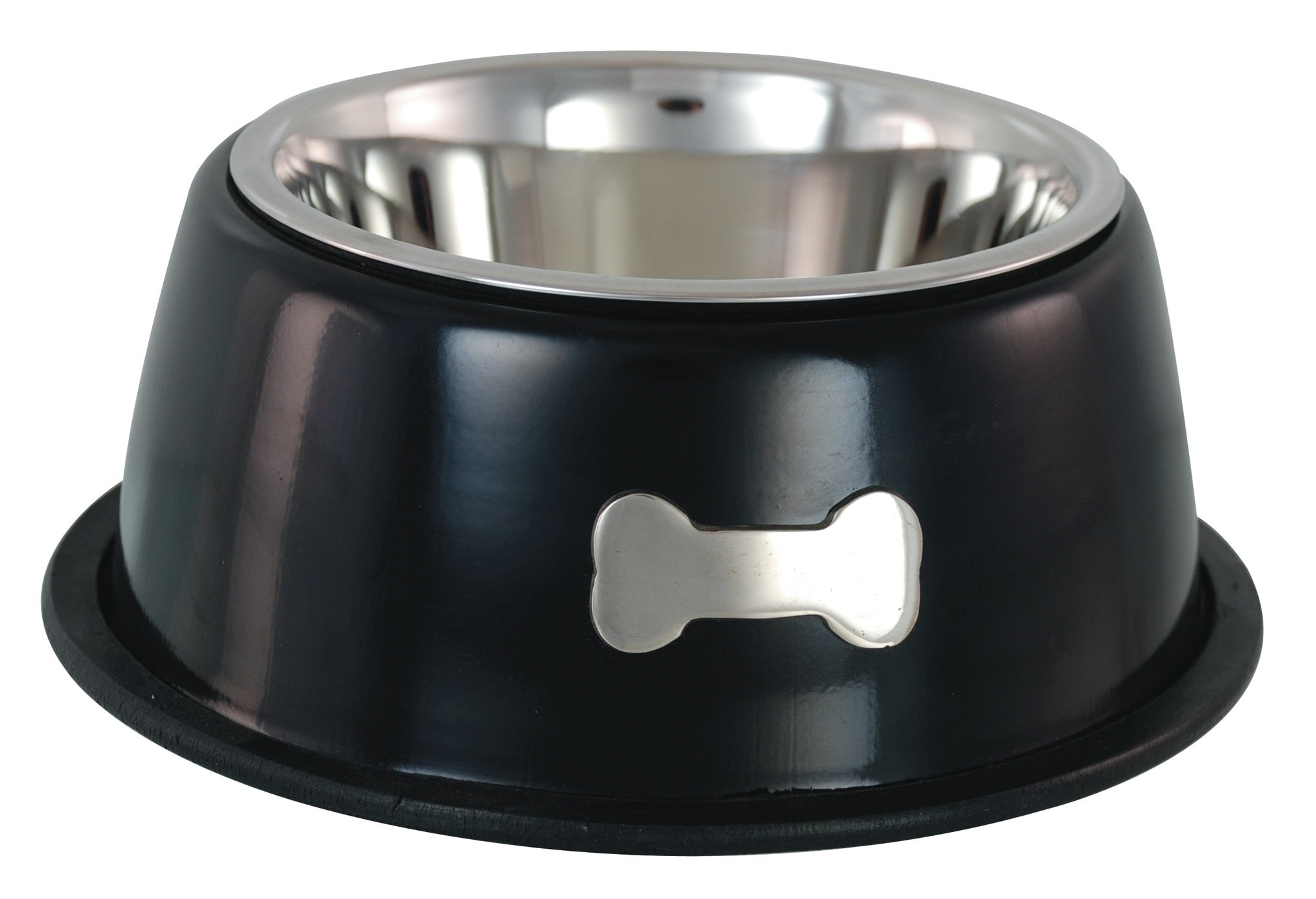 Buckingham Single Dog Bowl Black (0.45 Ltr)