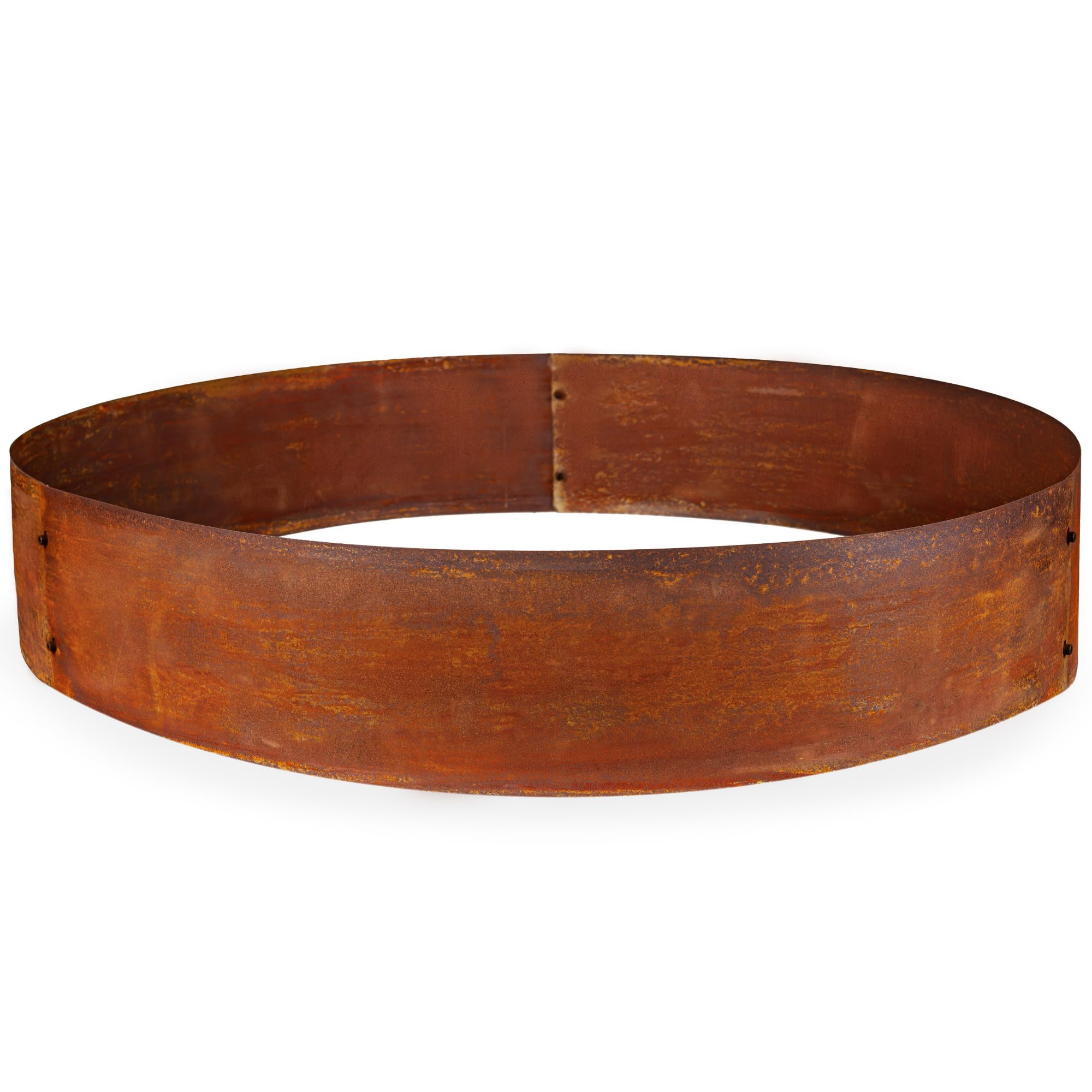 UNIGARDIA Corten Steel Tree Ring Ø 100 cm - Metal Lawn Edging 20 cm High - Easy to Install - Pre-Rusted Garden Edge Border, Incl. Accessories and 1 Pair of Assembly Gloves
