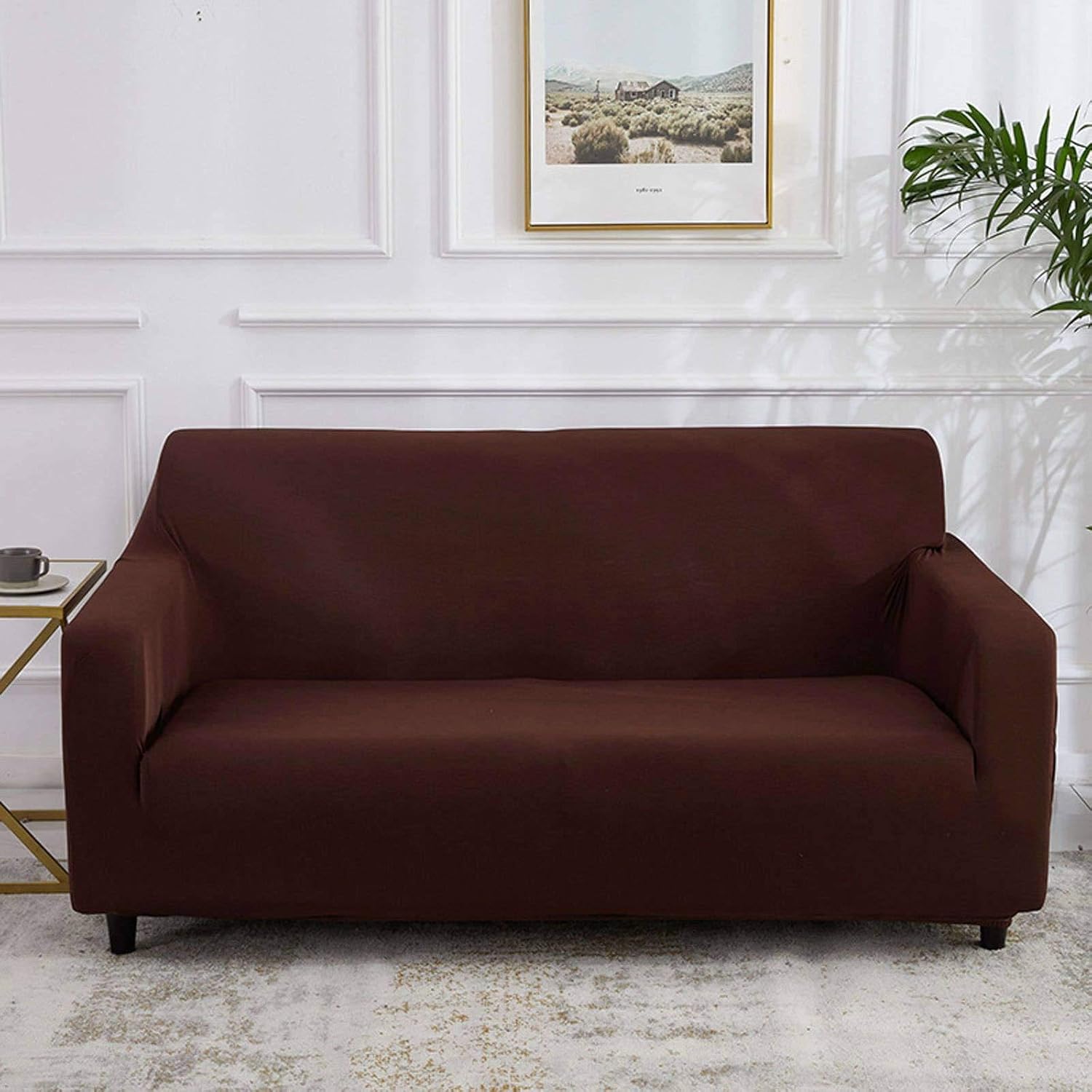 SLOUD Pure Color Sofa Cover Elastic Sofa Bed Cover Polyester Machine