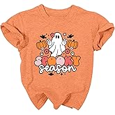 Toddler Boys Girls Halloween T Shirt Halloween Boo Shirt Pumpkin Shirts Cute Retro Tee Tops