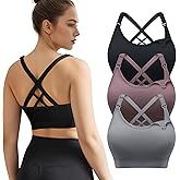 WELKSDG 3 Pack Nursing Bras for Breastfeeding, Seamless Maternity Bras for Pregnancy Support Nursing Sports Bra for Yoga