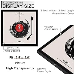 Fxojyvo Vinyl Record Frame for the Wall Display
