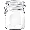 Bormioli Rocco SYNCHKG009319 B0727PL21D Fido Glass Canning Jar Italian.75, Clear