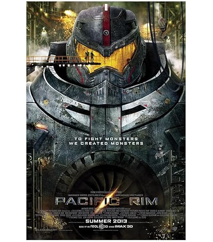 Pacific rim ポスター PACIFIC RIM DAMAGED JAEGER ON BEACH 2013 FILM MOVIE CINEMA