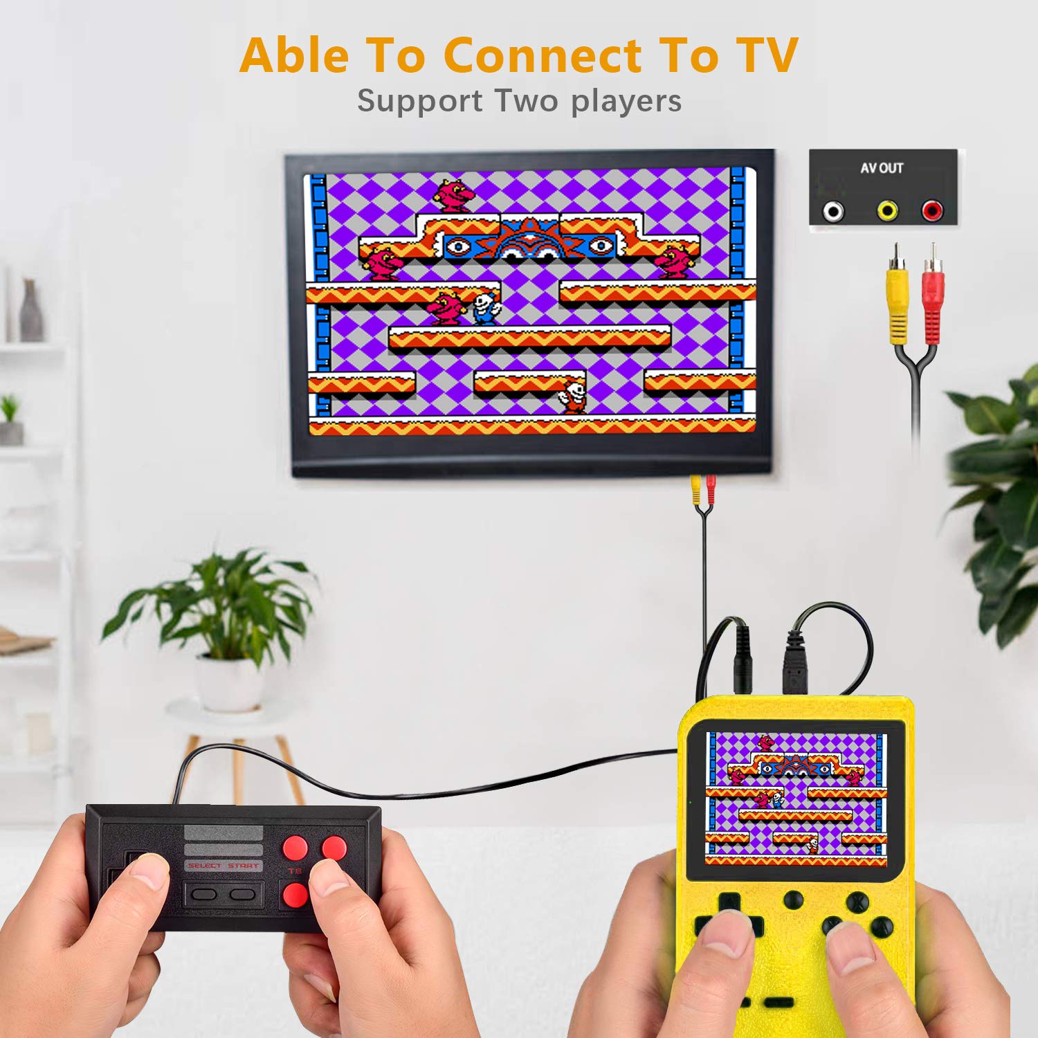Handheld Game Console, Retro Game Console with 400 FC Games 3 " Color Screen,video games Support for Connecting TV & Two Players 800mAh Battery with protector case for Kids &Adult: Video Games