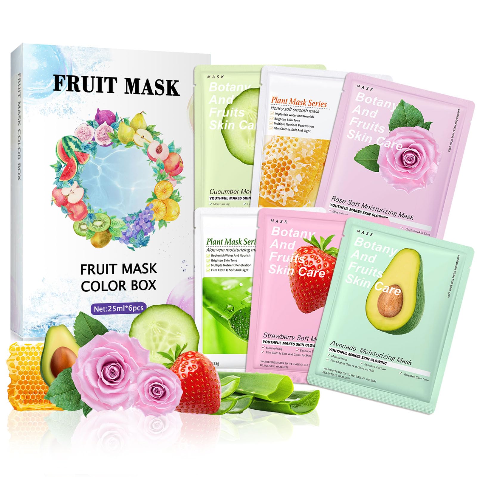 AONAT 6Pcs Hydrating Facial EYE Mask, Moisturising EYE Mask, Daily Care EYE Mask