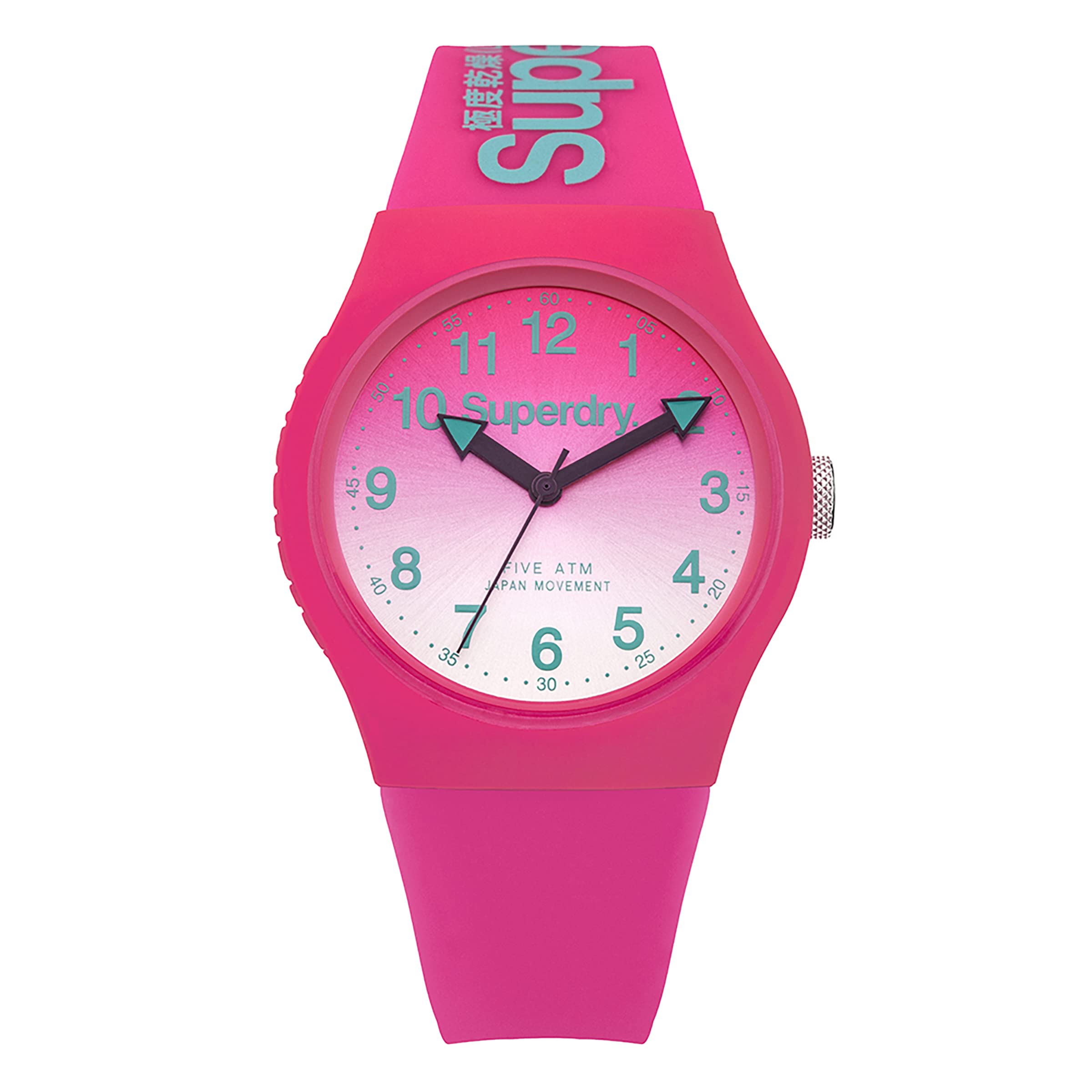 Superdry Women Analog Quartz Watch with Silicone Strap SYL198PN