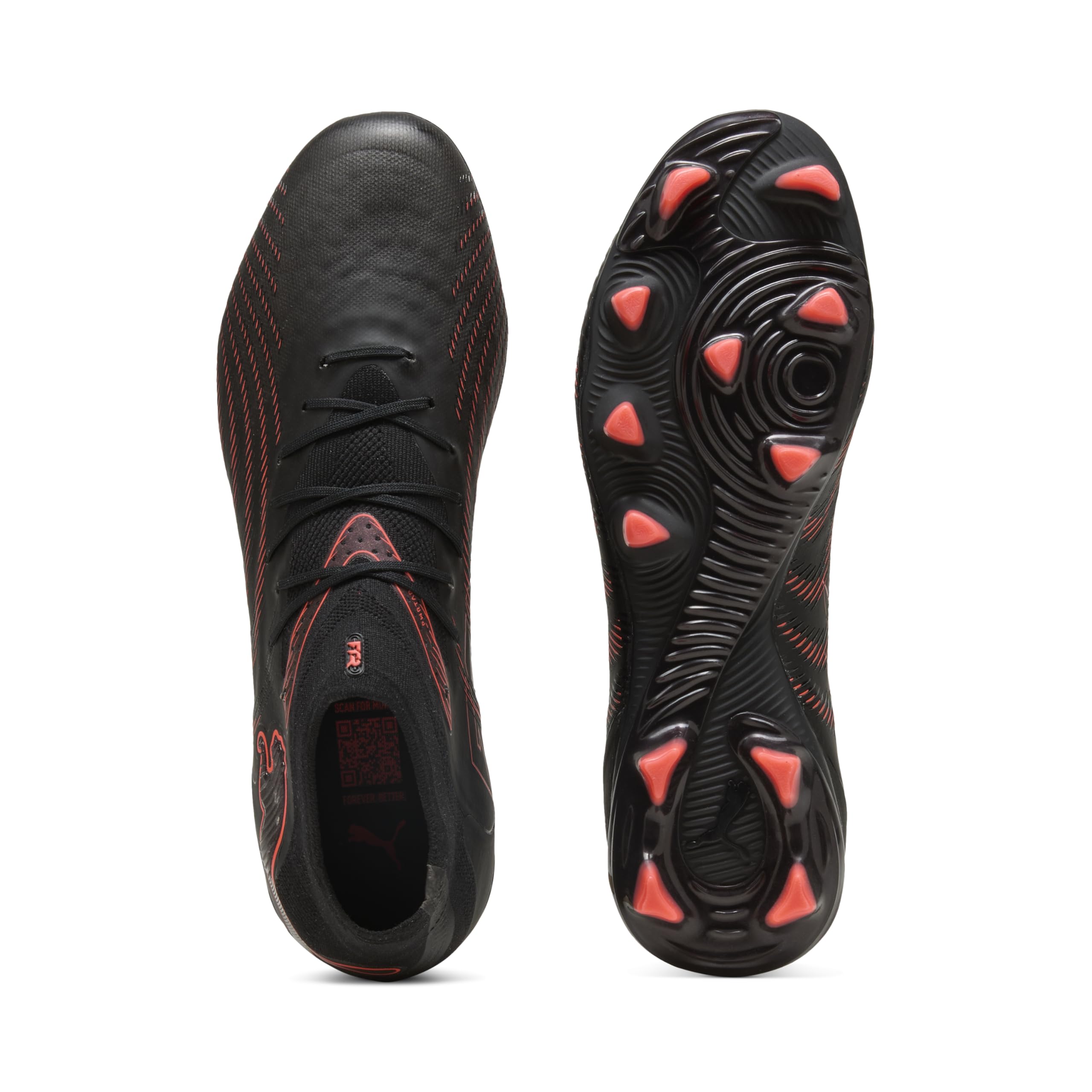 PUMA Unisex Future 9 PRO FG/AG Fußballschuh, schwarz-leuchtendes Rot, Starkes Grau, Größe 43, Puma Schwarz leuchtendes Rot, Starkes Grau, 43 EU 2