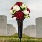 Caliko Set of 2 In Loving Memory Grave Vases with Spikes Black view 6