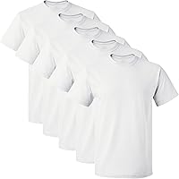 Fruit of The Loom Men's Crew T-Shirt (4 Pack), White, Small