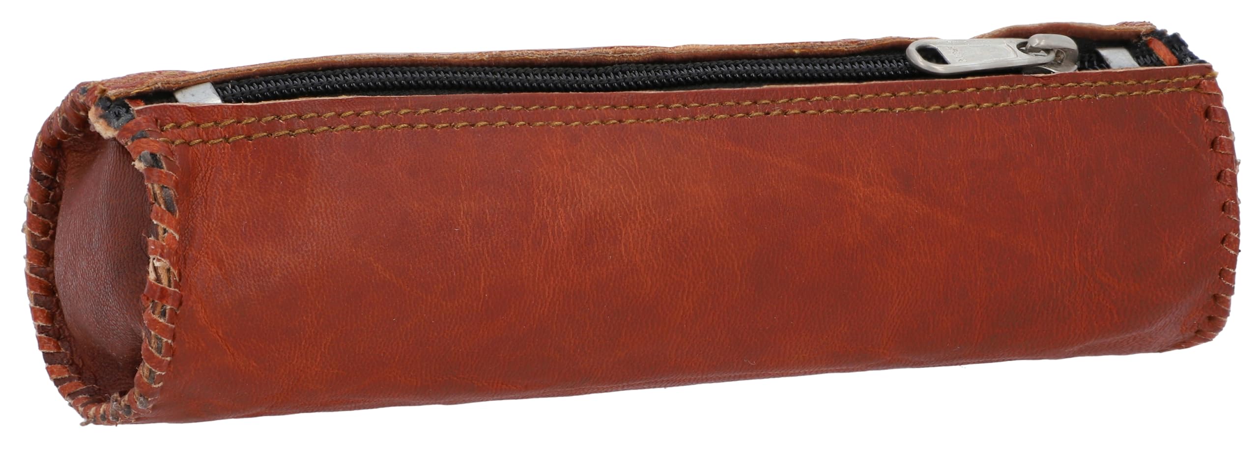 Gusti Leder nature "Timmy Genuine Leather Handmade Pencil Pen Case Stationery College University Office Vintage Unisex Brown S1