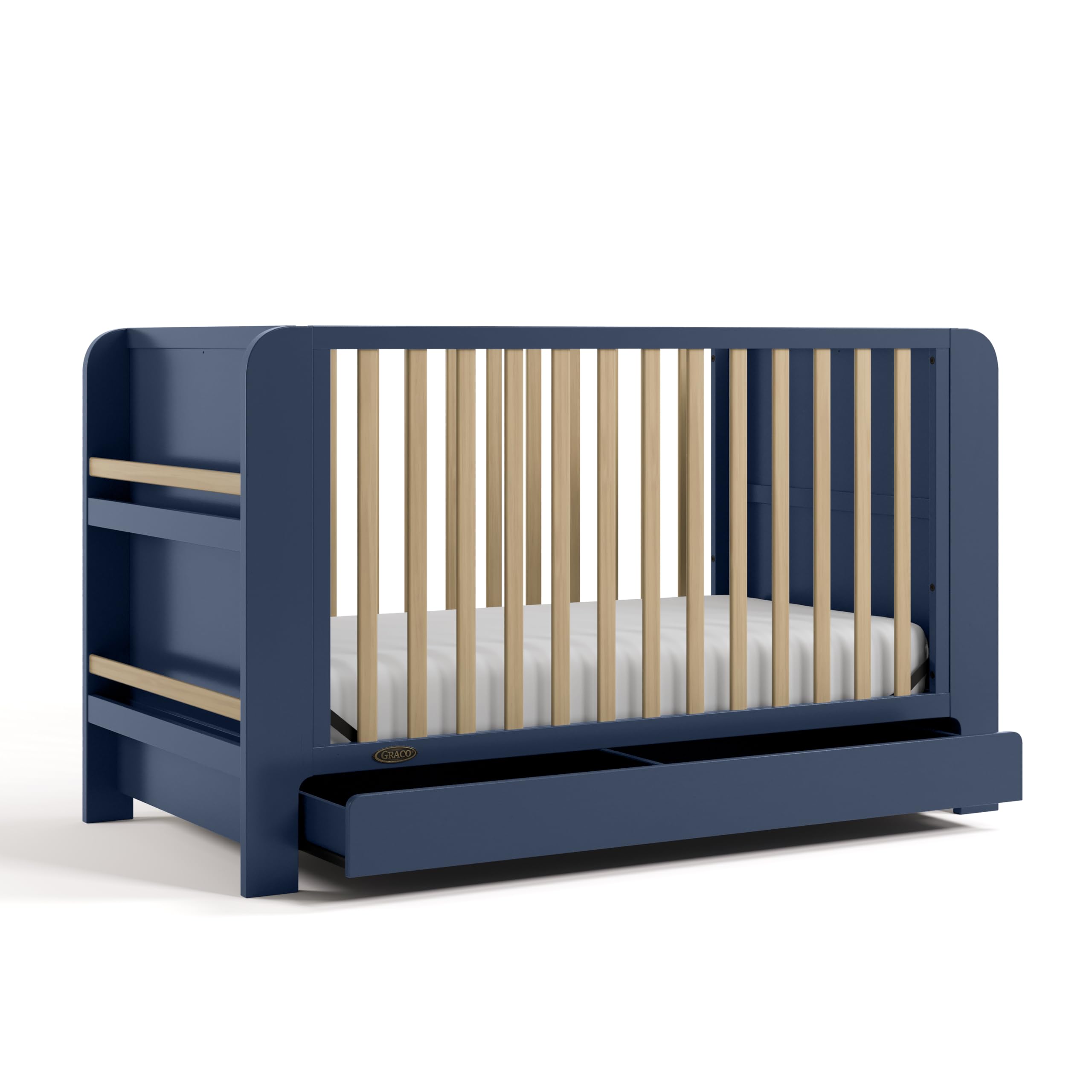 Photo 1 of ***CHIPS & SCRATCHES***Graco Read-with-Me 4-in-1 Convertible Crib with Drawer (Midnight Blue with Driftwood) - GREENGUARD Gold Certified Converts to Toddler Bed, Daybed, and Functional Bookshelves***CHIPS & SCRATCHES***



Graco Read-with-Me 4-in-1 Conver