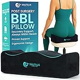 Nautilus Health BBL Pillow for Sitting After Surgery – Brazilian Butt Lift Recovery Cushion for Pain Relief, Home & Office Use, Post Surgery Support Pillow with Drawstring Bag