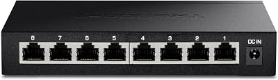 TRENDnet 8-Port 2.5G Unmanaged Gaming Network Switch TEG-S380 40Gbps Fanless