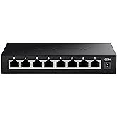TRENDnet 8-Port 2.5Gb Multi-Gigabit Unmanaged Gaming Switch, TEG-S380, 8 x 2.5GBASE-T Ports, 25Gbps Switching Capacity, Ether