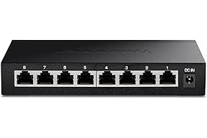 TRENDnet 8-Port Unmanaged 2.5G Gaming Switch, 8 x 2.5GBASE-T Ports, 40Gbps Switching Capacity, Backwards Compatible with 1000