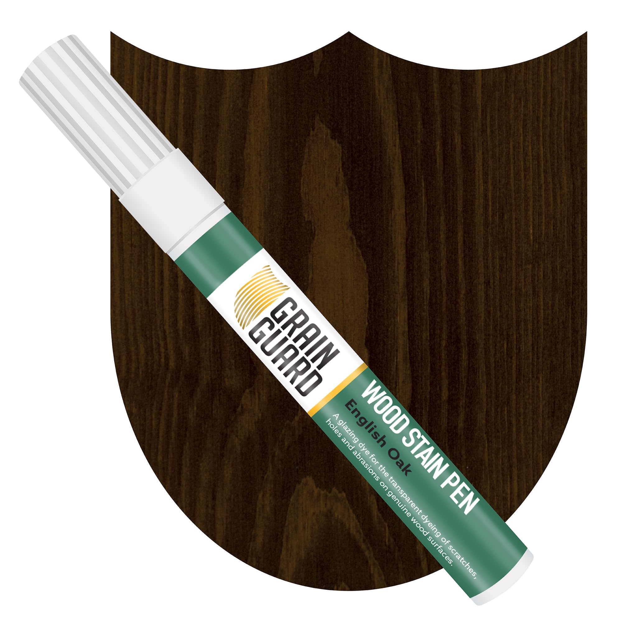 Grain Guard Wood Stain Touch-Up Marker Pens | English Oak | for Touching Up & Staining Scratches, Scuffs, Marks & Dents | Ideal for Wooden Floors, Furniture, Doors, Windows | Fast Drying & Waterproof
