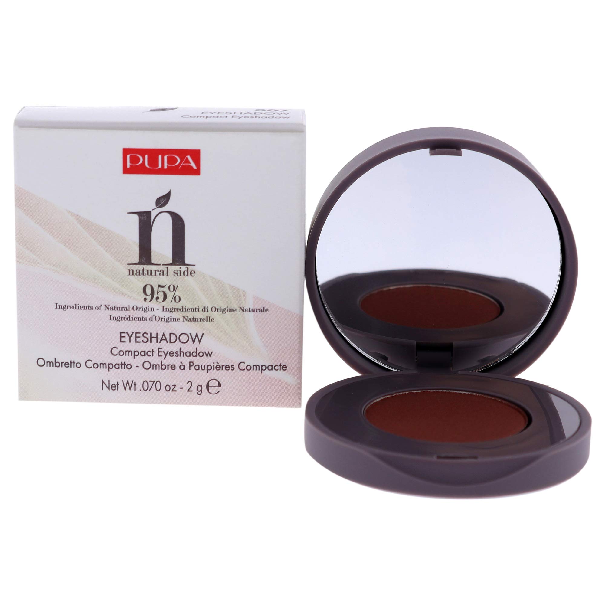 Pupa Milano Natural Side Compact Eyeshadow - 007 Copper Fever For Women 0.07 oz Eye Shadow
